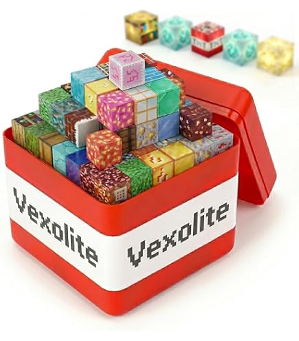 Amazon.co.jp: Vexolite 180PCS マグネットブロック マイクラ風 3.0